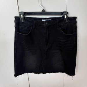 Ververt Black Jean Skirt